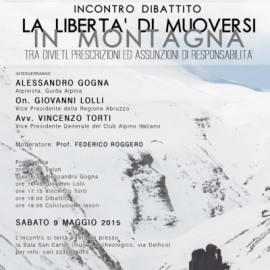 LA LIBERTA’ DI MUOVERSI IN MONTAGNA