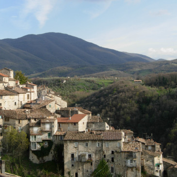 La dorsale di cima casarene da Poggio Moiano