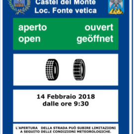 Finalmente aperta la strada Castel del Monte – Fonte Vetica, ma meglio informarsi prima: tutte le informazioni utili