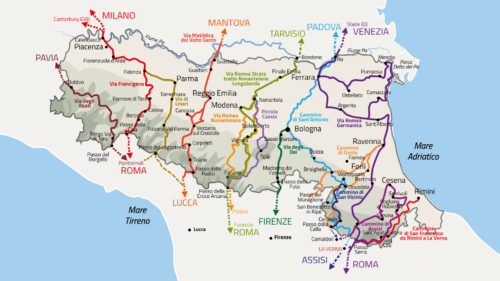 Tutti i cammini dell’Emilia Romagna in un unico sito