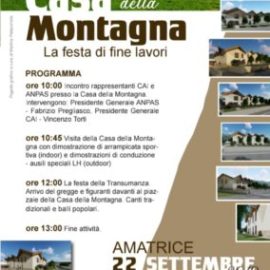 Festa ad Amatrice per la nuova Casa della Montagna